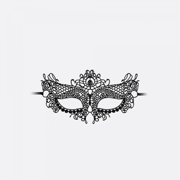 Queen Black Lace Mask